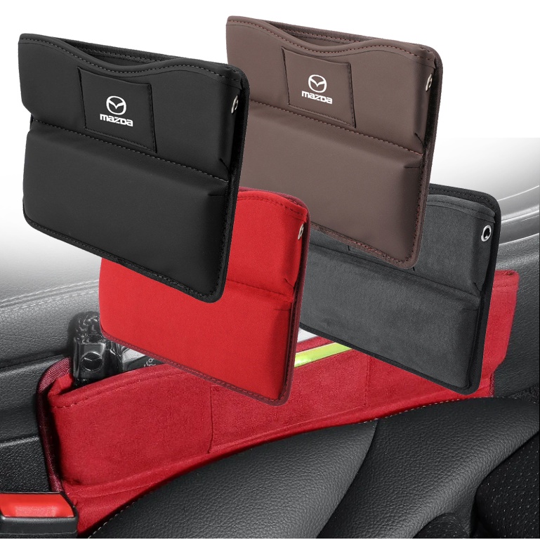 Car Seat Gap Storage Box Tempat Penyimpanan Tas Samping Jok Mobil Interior Finishing Cocok Untuk Mazda speed CX-30 CX-8 Mazda3 CX-3 CX-9 Mazda6 CX-5 Mazda2