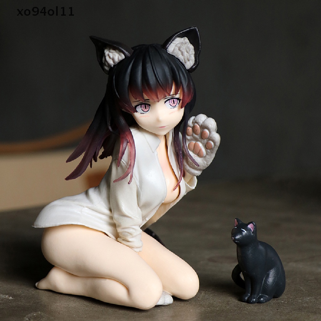 Xo18+figure Seksi Kucing Gadis Mia Model Anime Mainan Dekorasi Komputer Desktop OL
