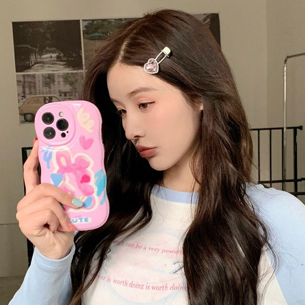 Agustinina Bow Hair Clips Stylish Hiasan Kepala Lucu Manis Gadis Jepit Rambut Korea Jepitan Anak Hair Clip Alloy Jepit Berlian Imitasi Zirkon Wanita Duckbill Clips