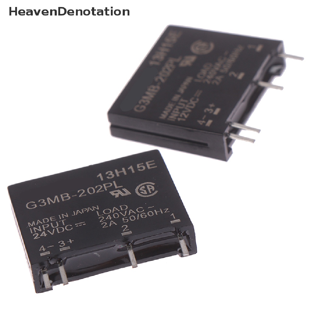 [HeavenDenotation] Baru 1/2PCS 12V/24V G3MB-202P DC-AC PCB SSR Solid State Relay Modul HDV