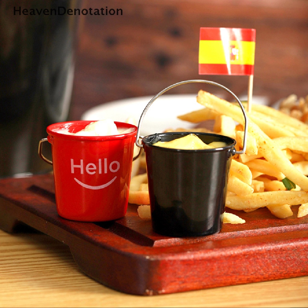 [HeavenDenotation] Mini Hello Bucket American Sauce Bowl Western Steak Sauce DishTomato Sauce Cup HDV