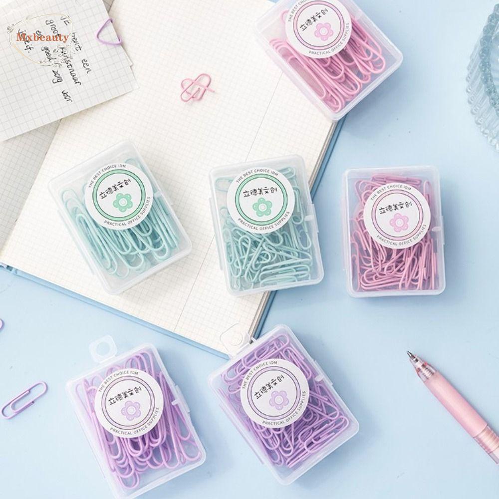 Mxbeauty Klip Kertas Dapat Dibentuk INS Sekolah Perlengkapan Kantor Alat Tulis Siswa Album Tempat File