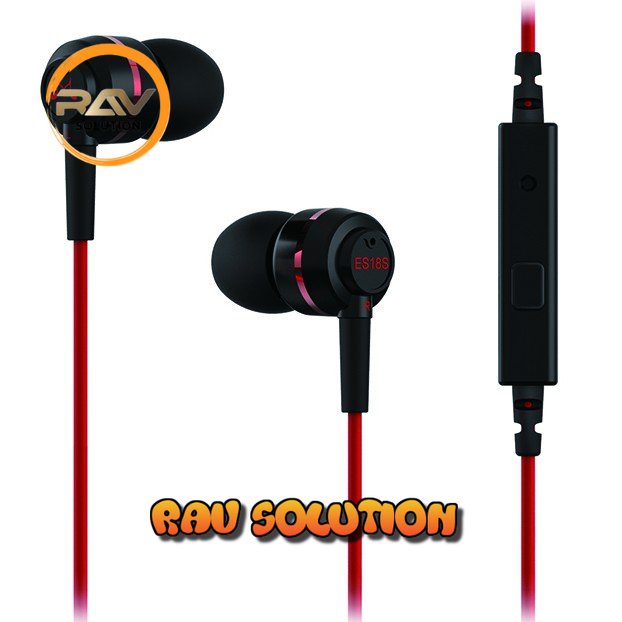 Earphones In-ear Sound Isolating Powerful Bass with Mic - SET A RAV SOLUTION