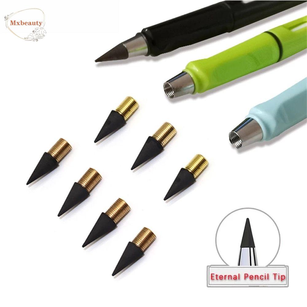 Mxbeauty Eternal Pencil Nib 5Pcs Stationery Tanpa Tinta Pen Universa Replaceable Unlimited Tulisan Ujung Kepala Pensil