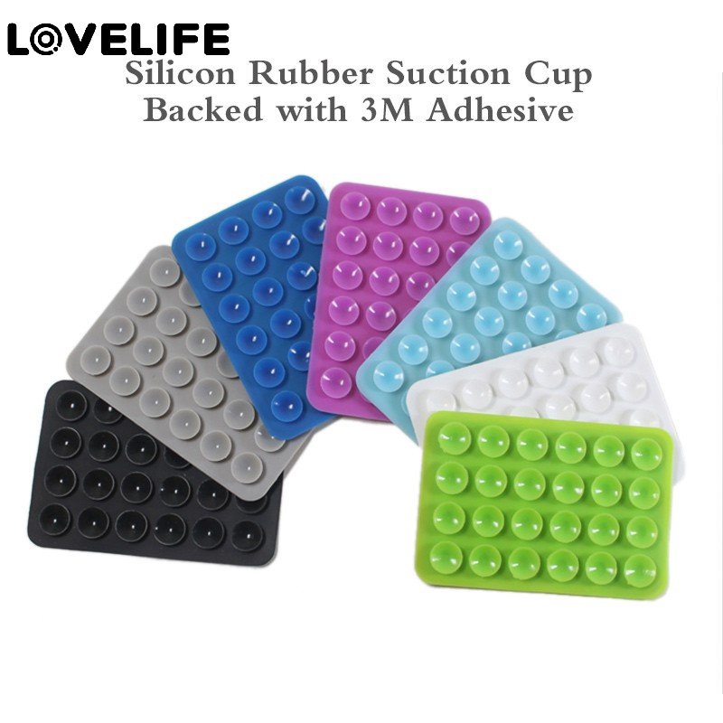 Hot Sale/Pad Sucker Karet Silikon Perekat Untuk Tetap/Pad Hisap Silikon Dua Sisi/Untuk Perlengkapan Ponsel Suction Cup Backed