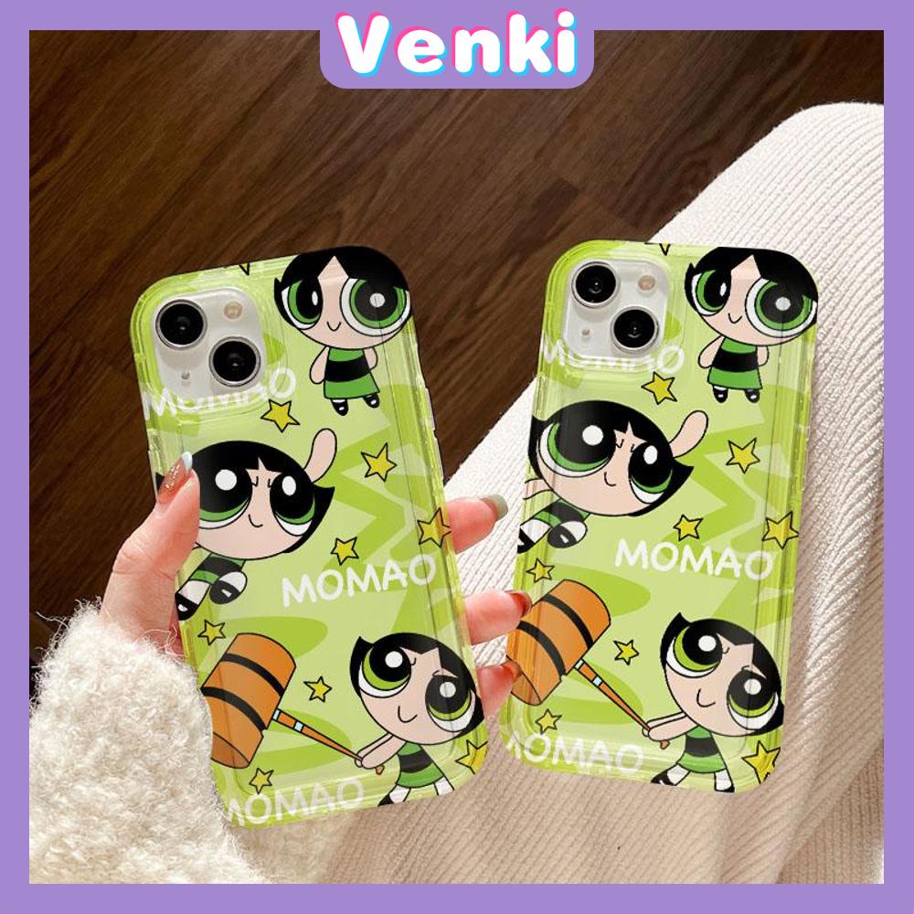 Case For iPhone 14 Pro Max Soft TPU Jelly Airbag Case Cute Cartoon Powerpuff Girls Camera Protection Shockproof For iPhone 14 13 12 11 Plus Pro Max 7 Plus X XR