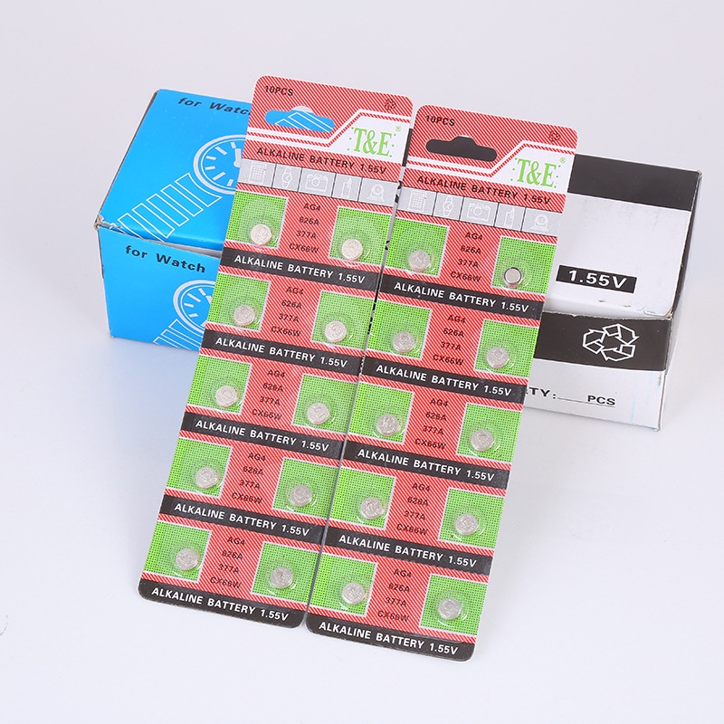 WatchyouB0082 AG4 Tombol Baterai 1.55V Kartu Terpasang LR66 Menonton/377 Tombol Baterai