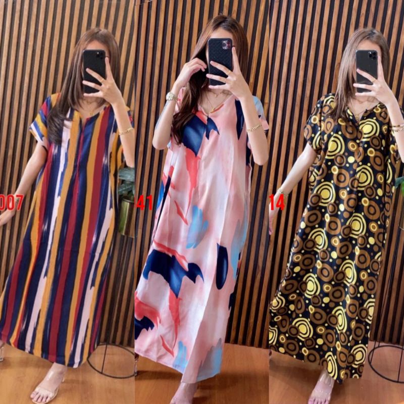 Dress Panjang Motif Terbaru LONGDRES Busui