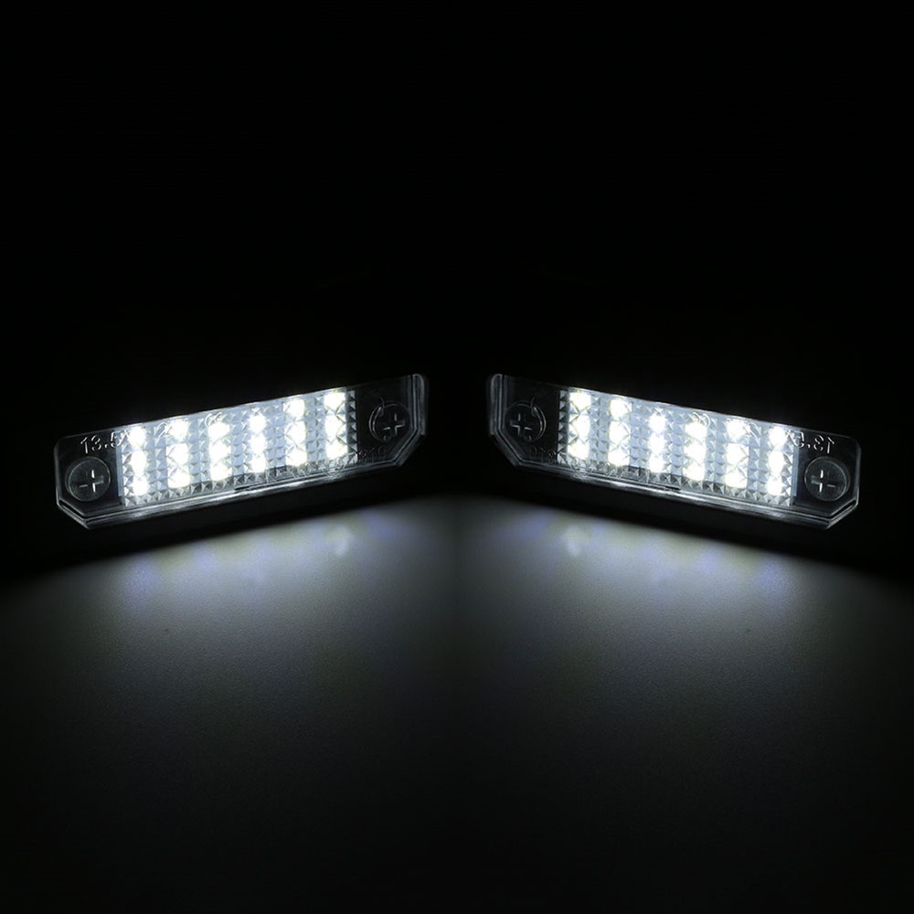 2pcs Lampu Plat Nomor Plat LED Putih Lampu Untuk Ford Flex Taurus Mustang Fusion Fusion Untuk Mercury sable milan