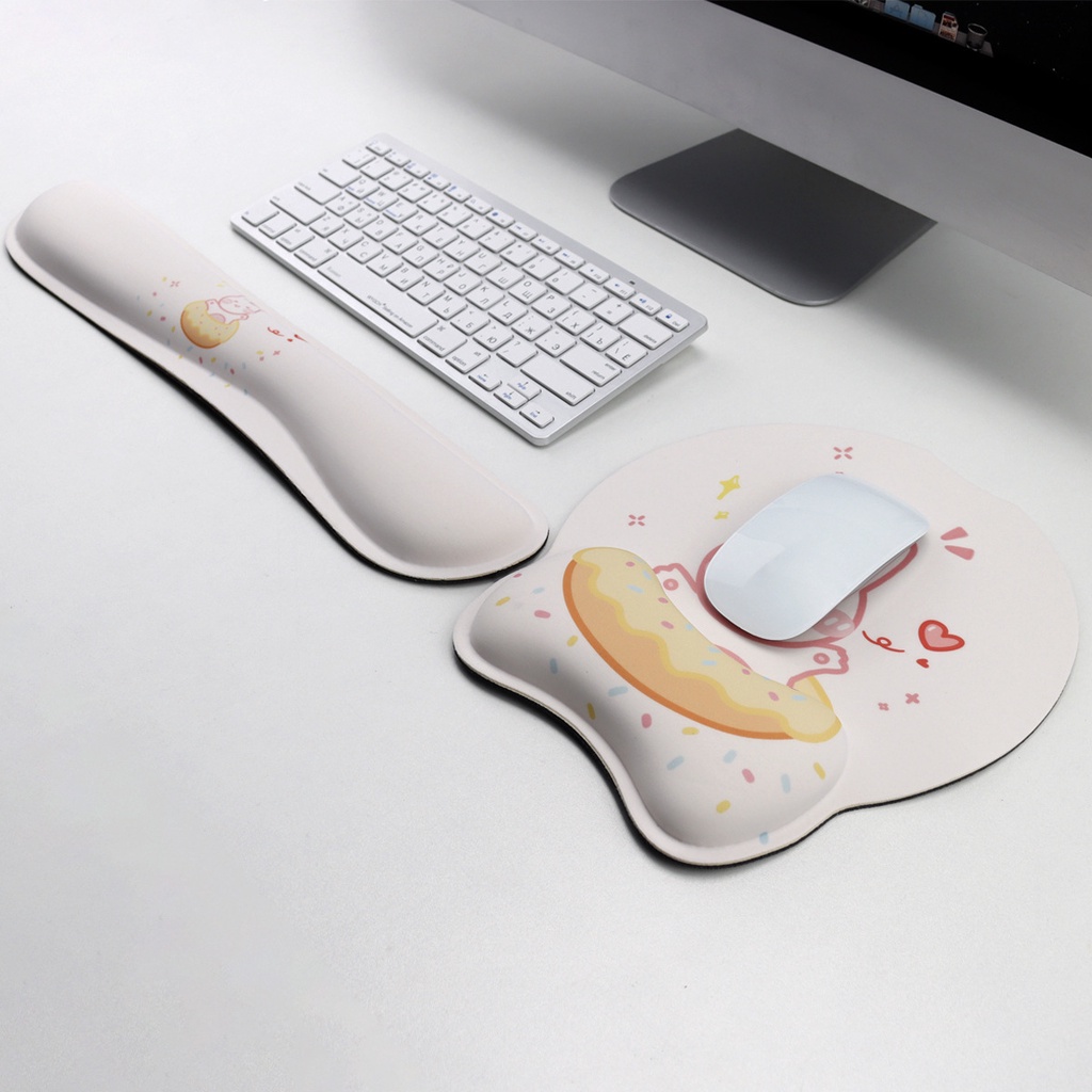 Karet Pergelangan Tangan Mouse Pad Game Kreatif Dan Lucu Rumah Kantor Penopang Pergelangan Tangan Mouse Pad Karet Perlindungan Pergelangan Tangan Cewek Cinta Babi Keren Lucu Sweet Rabbit Kobaki Wrist Mouse Pad