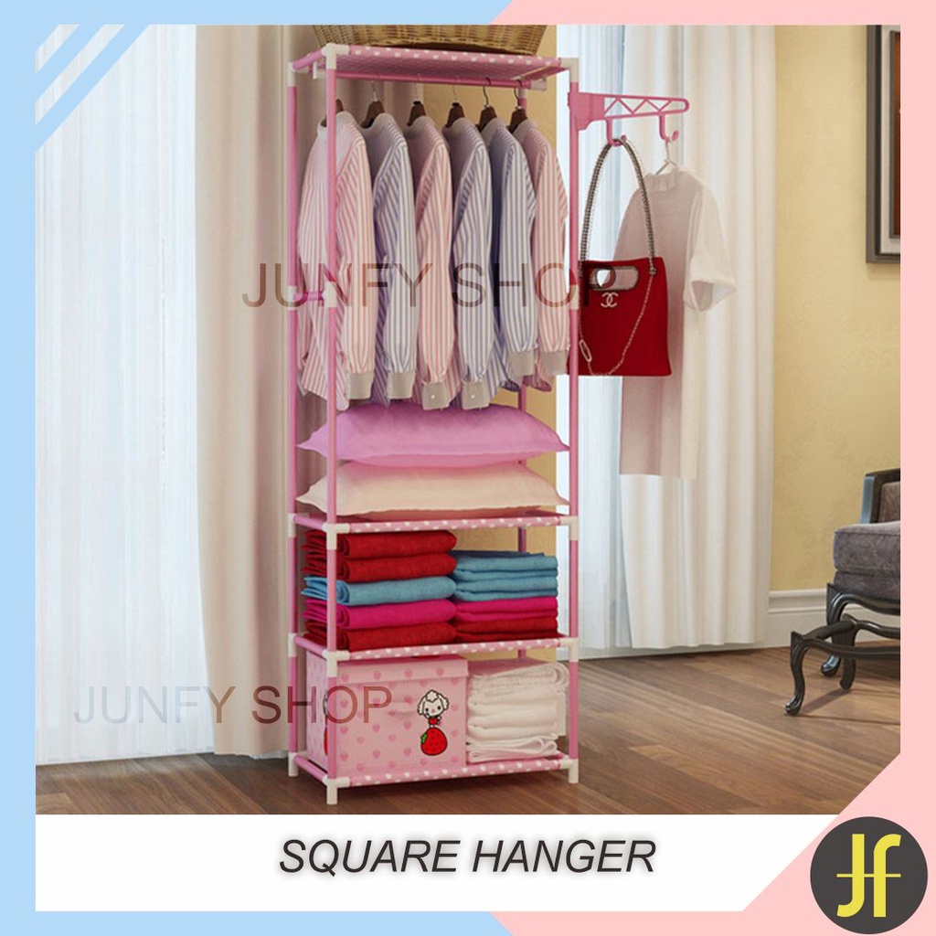 J648 Square hanger , rak baju persegi , rak persegi panjang divastore