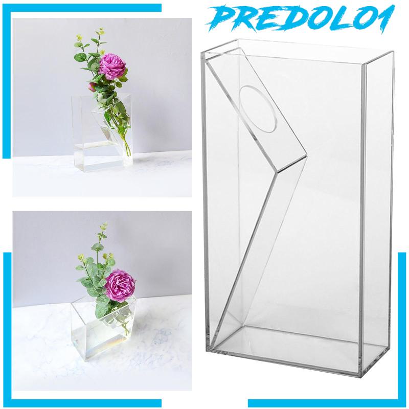 [Predolo1] Vas Bunga Akrilik Vas Bening Vas Hias Untuk Meja Makan Rumah Pernikahan