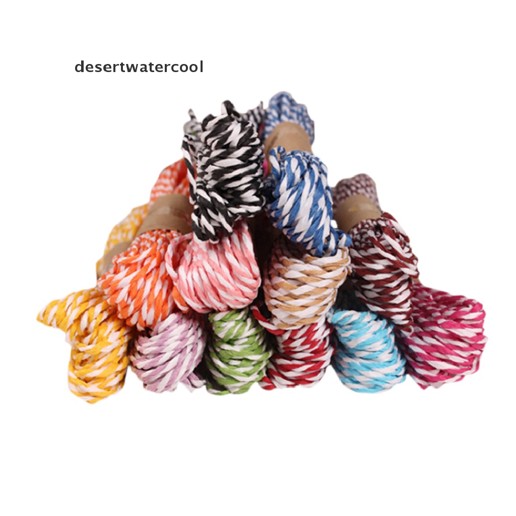 Deid 10M 2mm Divine Bakers Paper twine Pesta Pernikahan DIY Kerajinan Pita Packing Tali Martijn