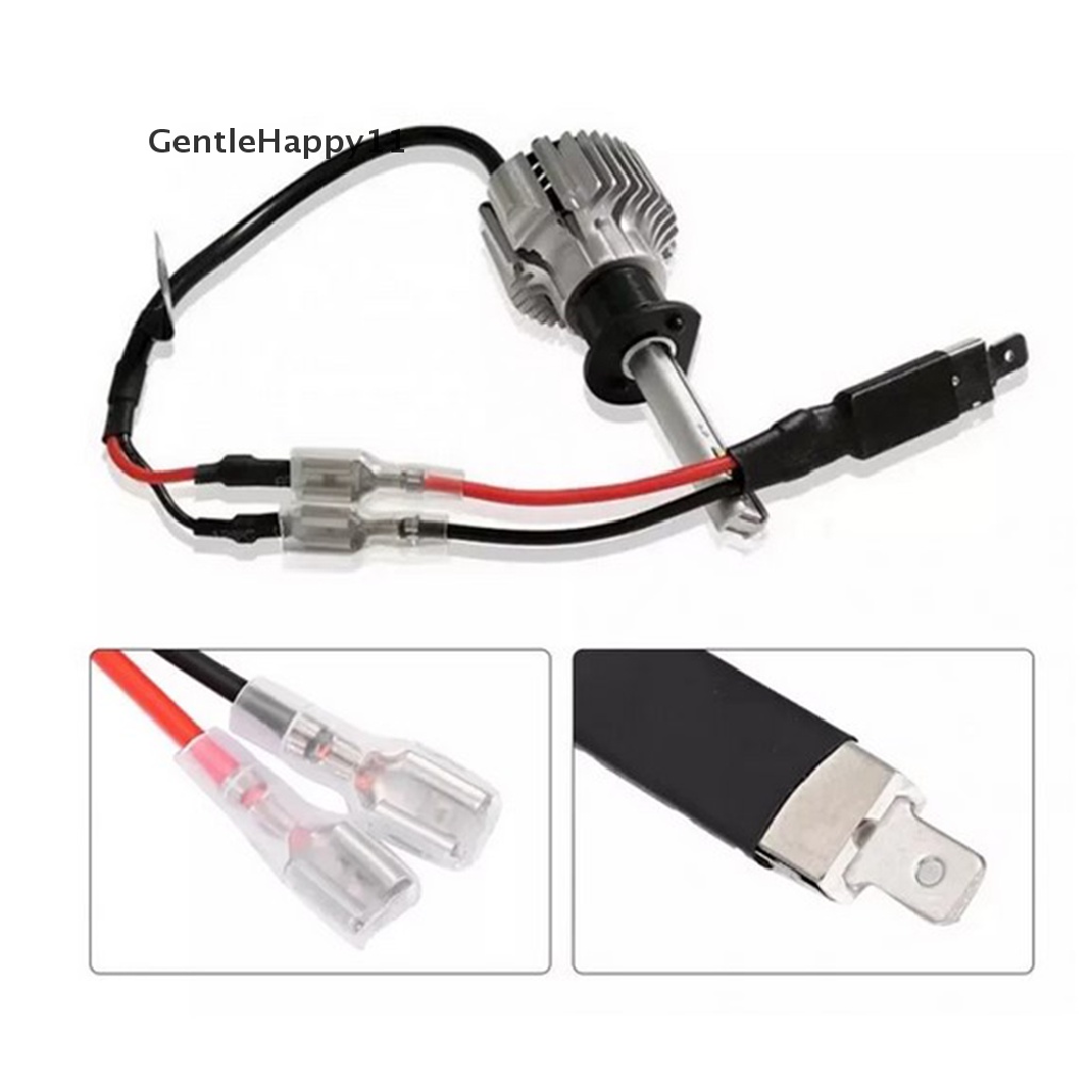 Gentlehappy 2X LED H1 Pengganti Single Converter Wiring Connector Jalur Konversi Kabel id