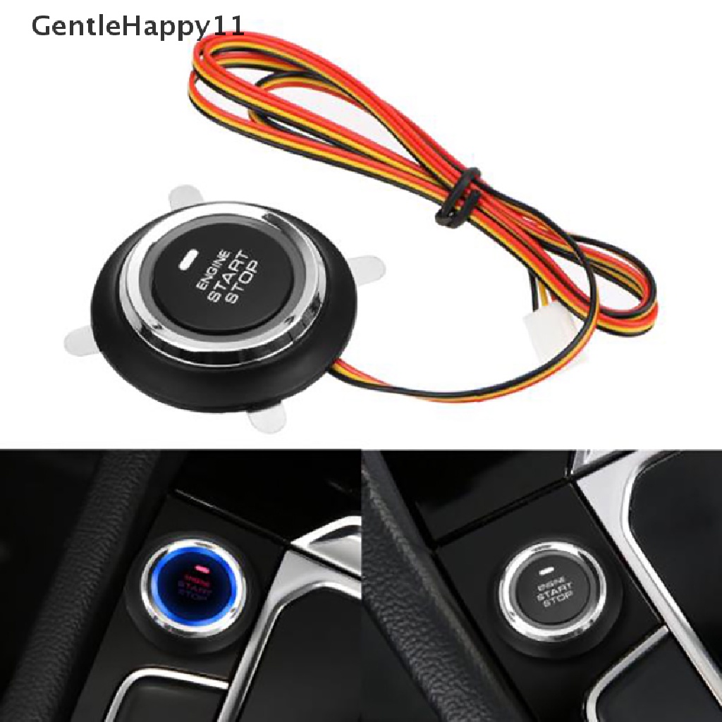 Gentlehappy 12V Auto Replacement Mesin Mobil Start Stop Push Button Ignition Starter Switch id