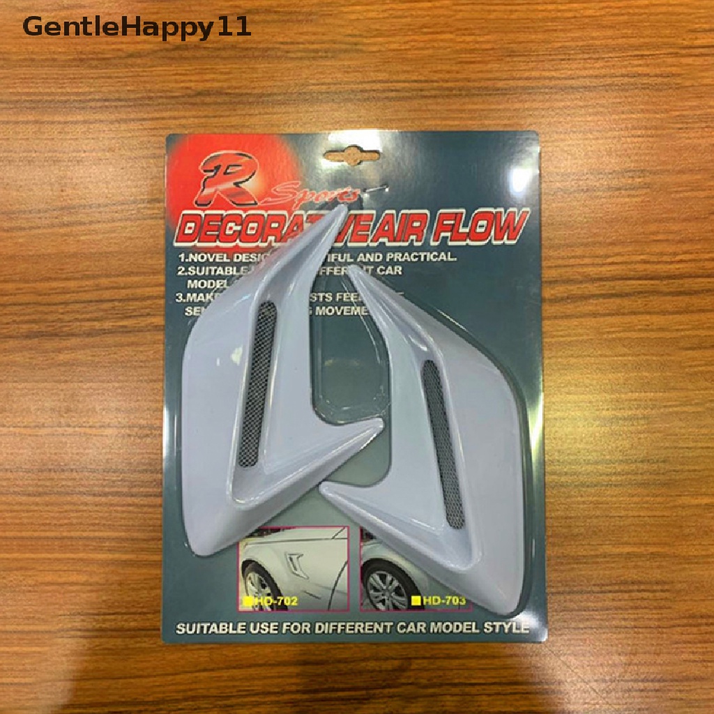 Gentlehappy Carbon Fiber Car Shark Insang Emulasi Lubang Angin Side Air Inlet Hood Dekorasi id