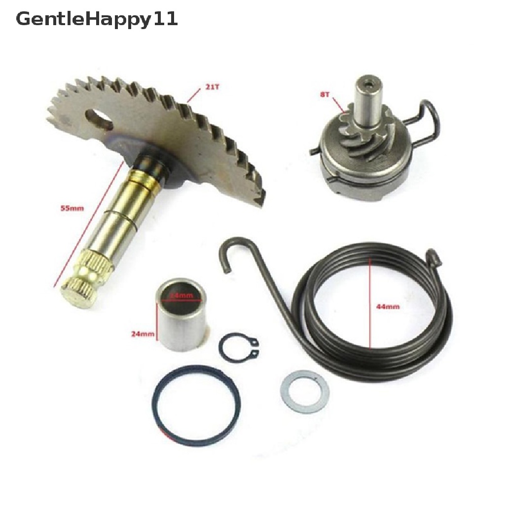 Gentlehappy Untuk 50CC GY6 139QMB Scooter ATV Kick Start Kit Lengkap Gear Shaft Spring Pinion id