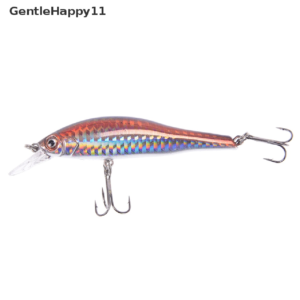 Gentlehappy 1pc Ikan Kecil Memancing Umpan Tenggelam Buatan Keras 3d Mata 9.8cm 12g id