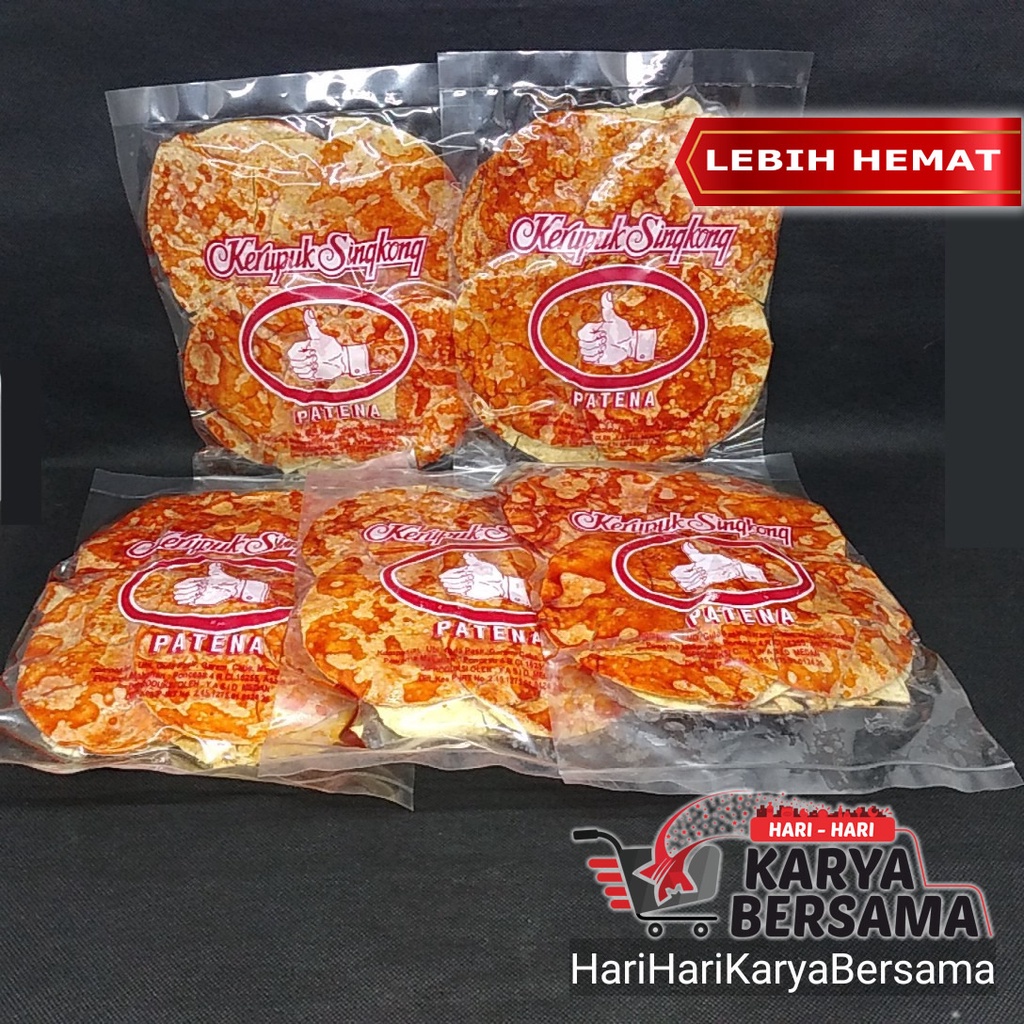 

KERUPUK SINGKONG PATENA 5'S X 150GR-1KG