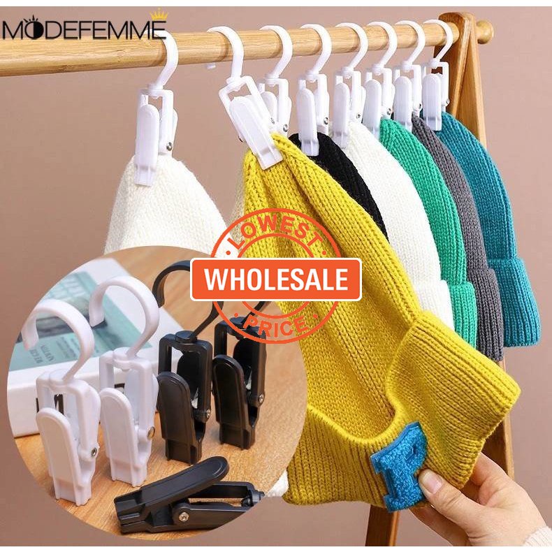 [Harga Grosir] Pasak Baju Putar Gantungan Jepit Kait Pasak Baju Plastik Super Kuat Laundry Rotate Topi Jepitan Storage Hanger Laundry Hat Hooks Clips