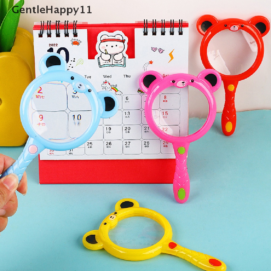 Gentlehappy 1Pc Kartun Hewan Kaca Pembesar Eksplorasi Belajar Anak Mainan Edukasi Magnifier Anak Percobaan Sains Mainan Anak Hadiah id