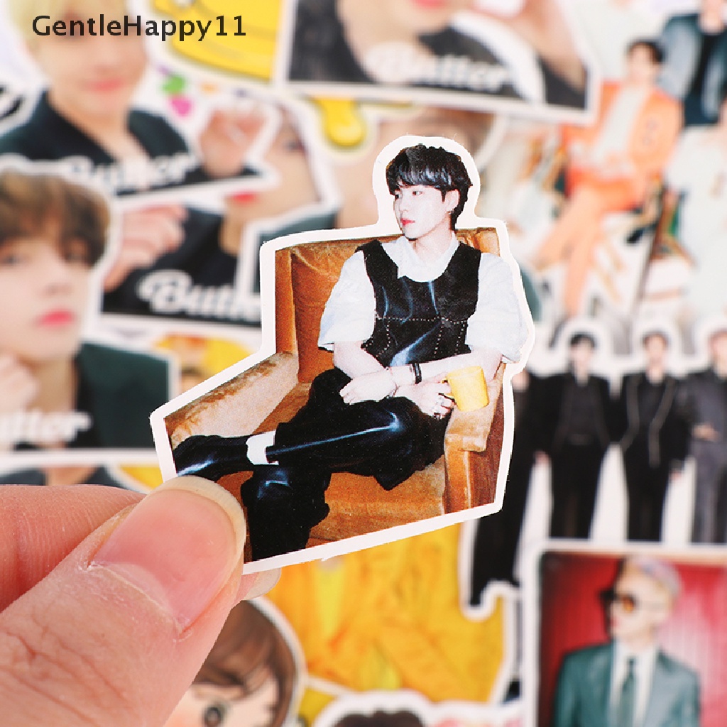 Gentlehappy 60Pcs Korea Bangtan Boys BTS Sticker Koper Telepon Notebook Alat Tulis Stiker id