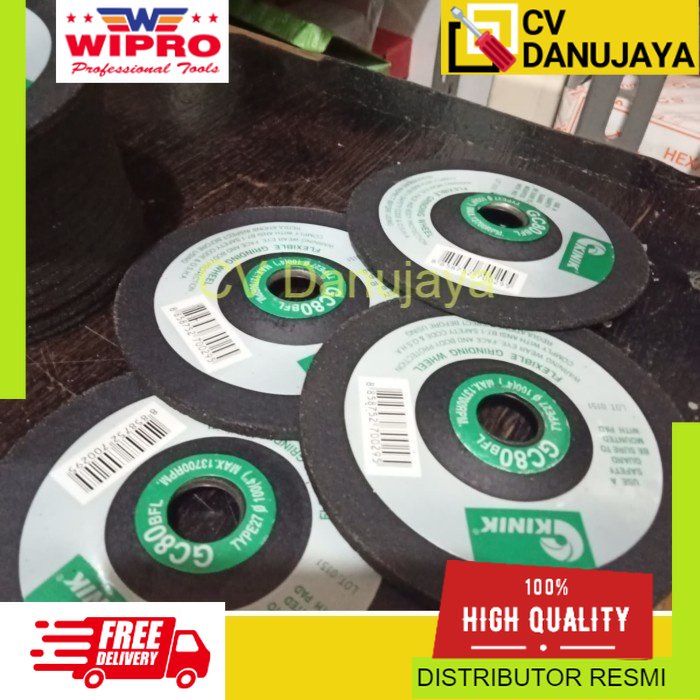 KINIK 4" GC 80 Batu gerinda gurinda flexible GC 80 batu selep flepdisc cutting