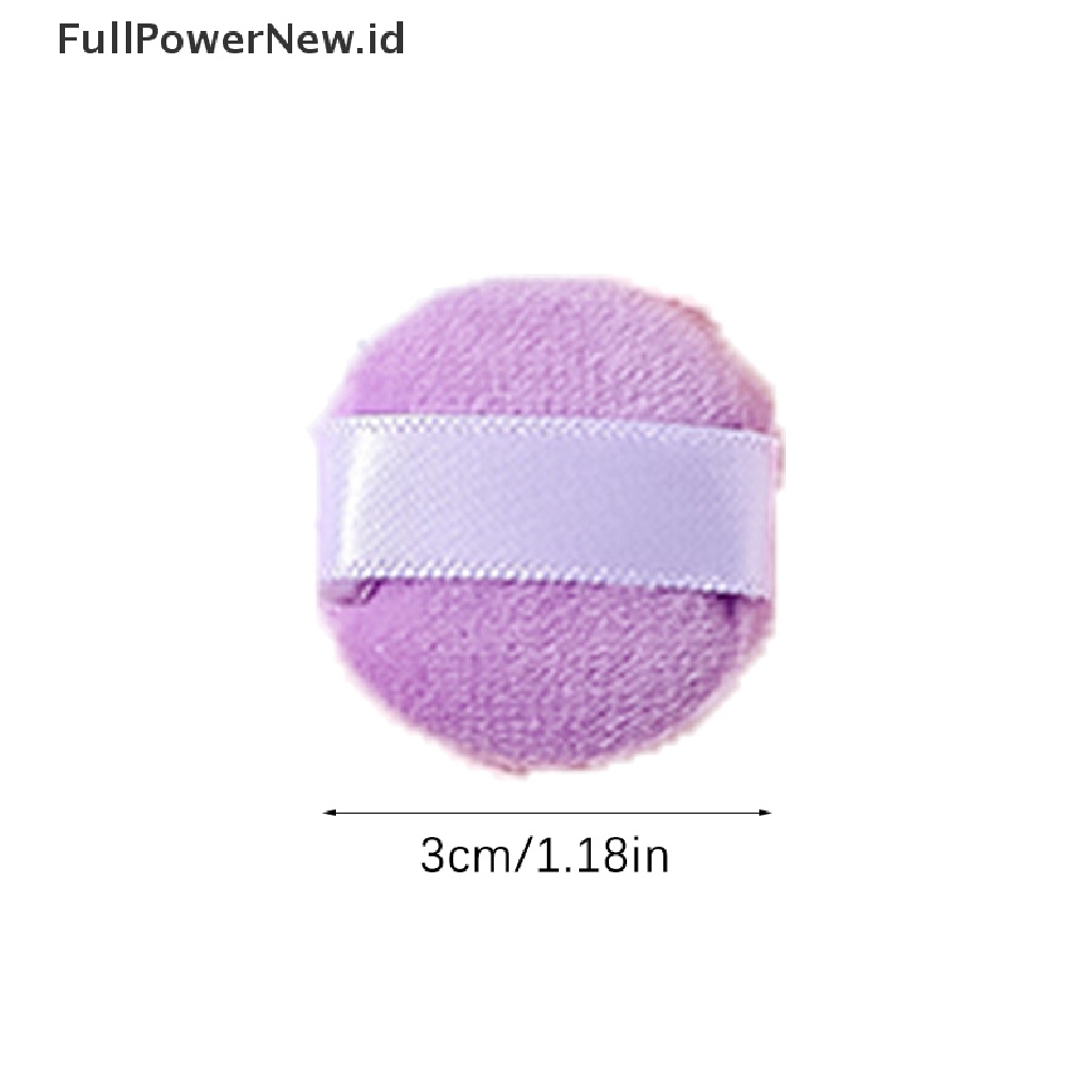 Power3 /4/6Pcs Mini Powder Puff Foundation Kecantikan Wajah Makeup Sponge Alat Kosmetik ID