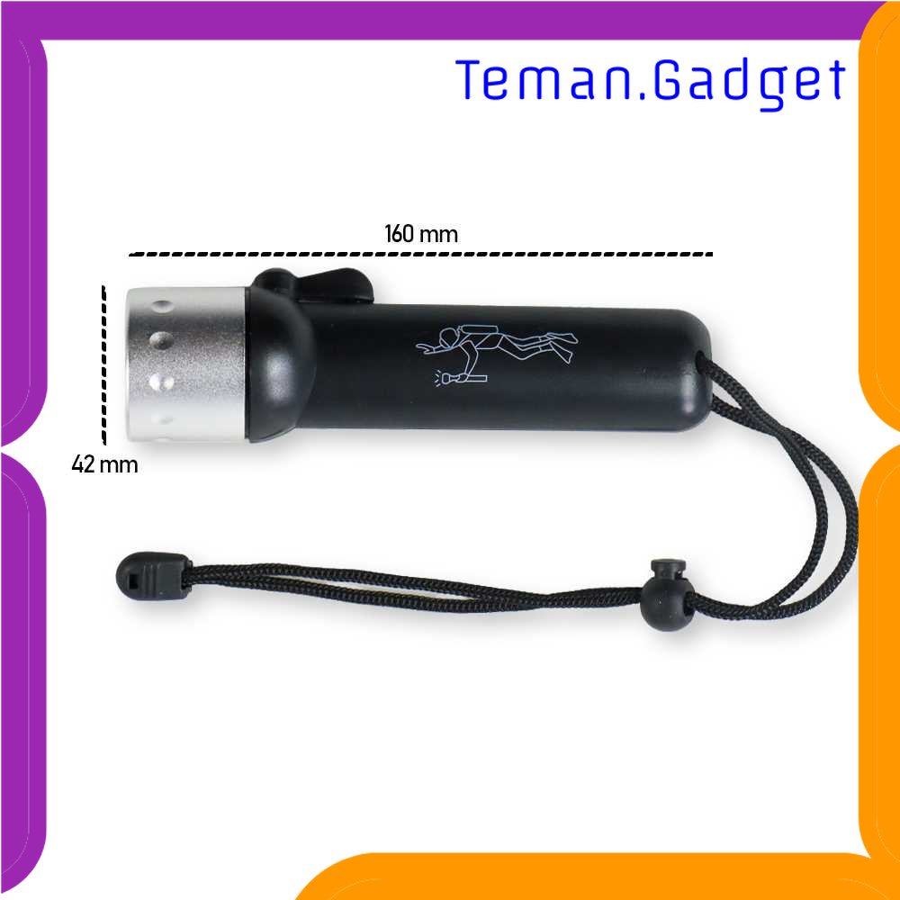 TG - OLR TaffLED Senter Bawah Air Scuba Diving Q5 180 Lumens - WY6018