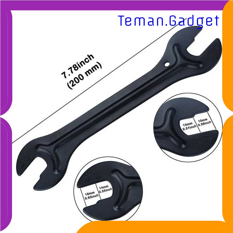 TG - OLR GTUBIKE Kunci Pas Sepeda Pedal Hub Cone Wrench 13/14/15/16 mm - G4STEEL