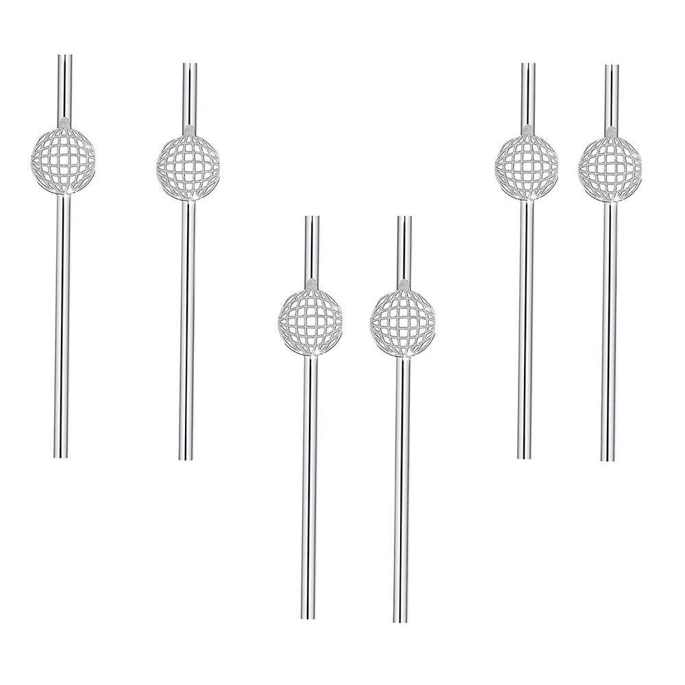 R-FLOWER 20pcs Sedotan Kertas Mini Minuman Dingin Sekali Pakai Dekorasi Pesta