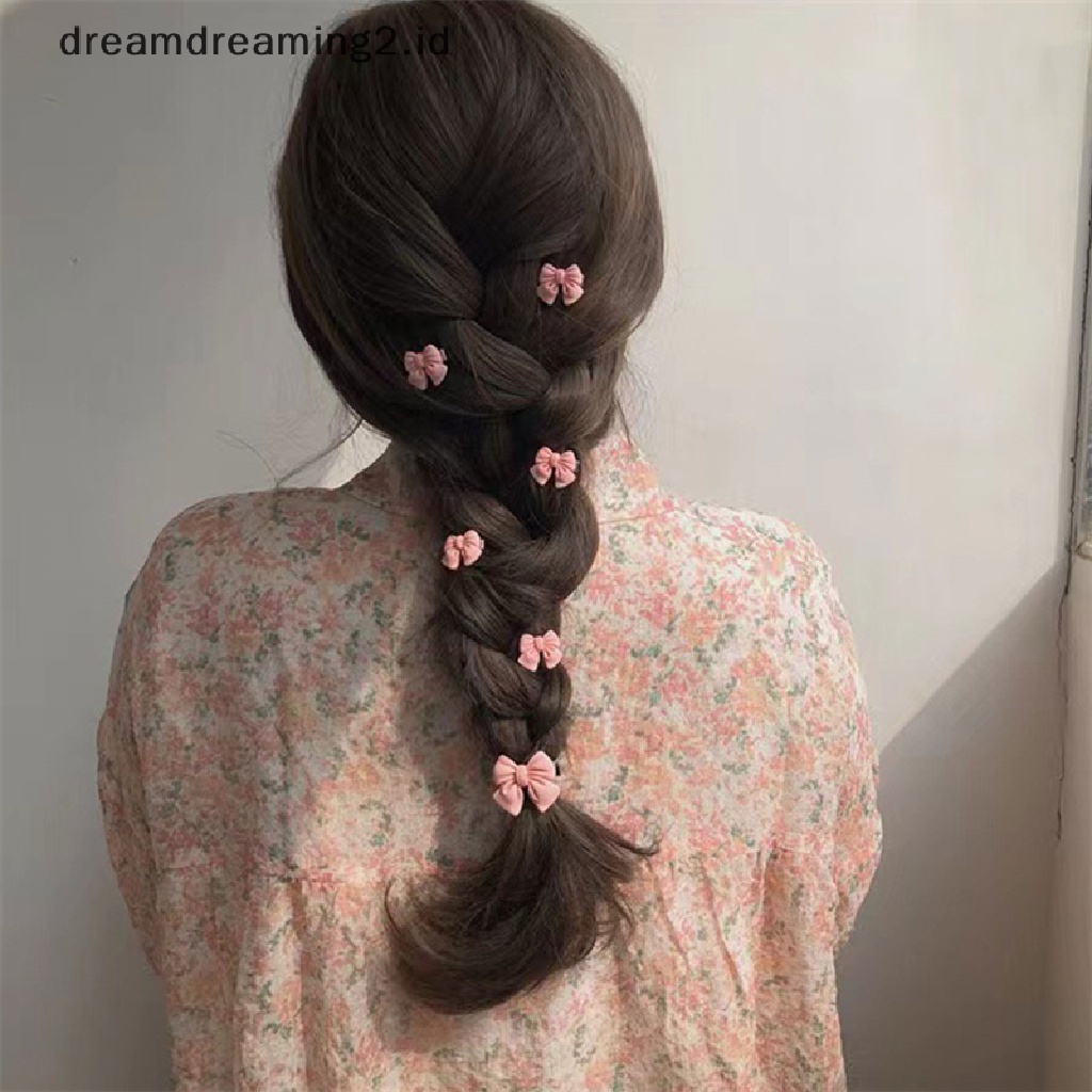 (dream) Jepit Rambut Busur Lucu Peach Rose Hiasan Kepala Aksesoris Rambut Gadis Klip Manis Hair Clips//