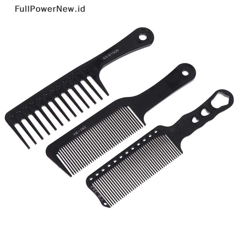 Power Sisir Rambut Profesional Cutg Carbon Comb Salon Barber Styling Tool ID