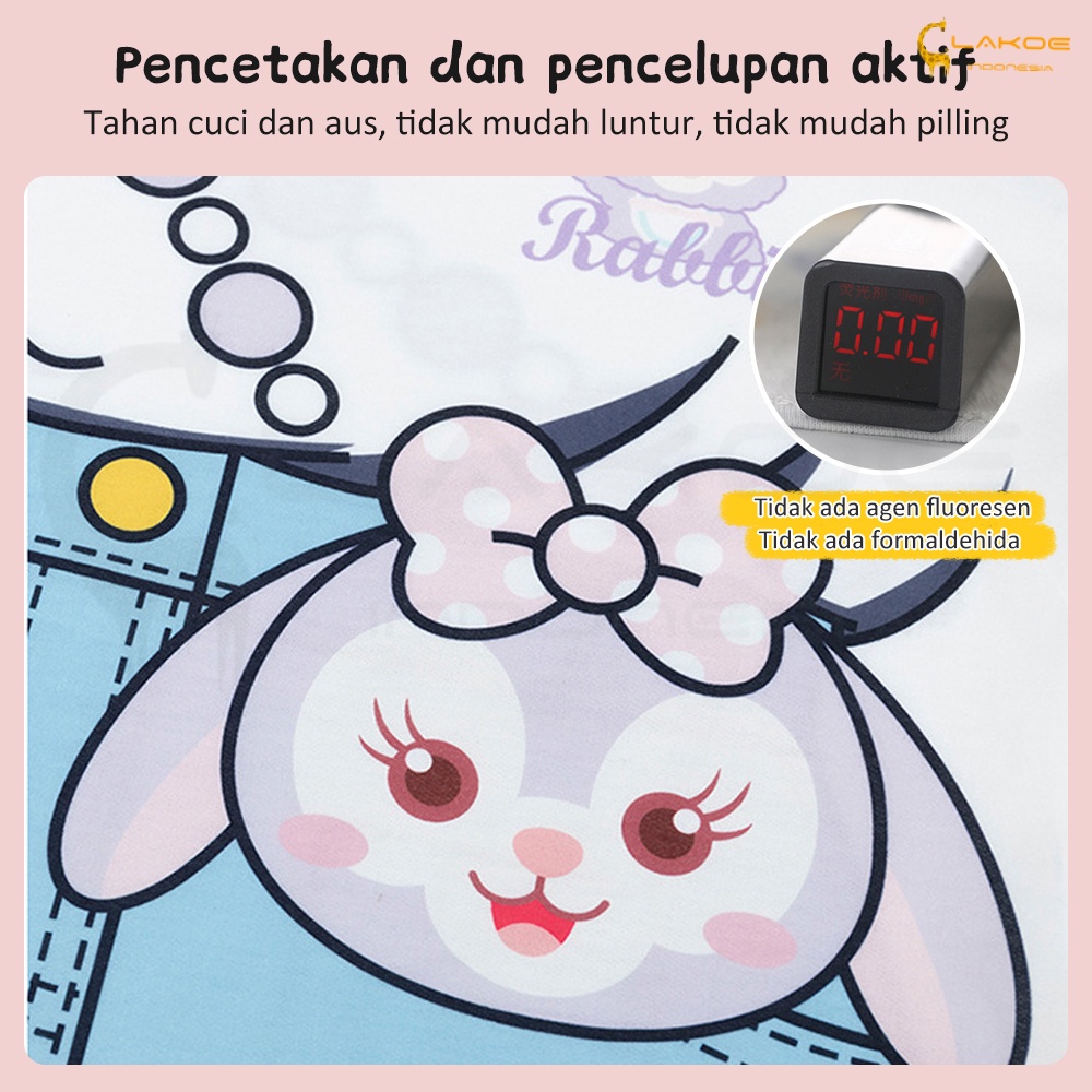 Lakoe Gaun anak perempuan 1-9Tahun Dress baju anak  rok kasual /rok denim dua potong palsu anak