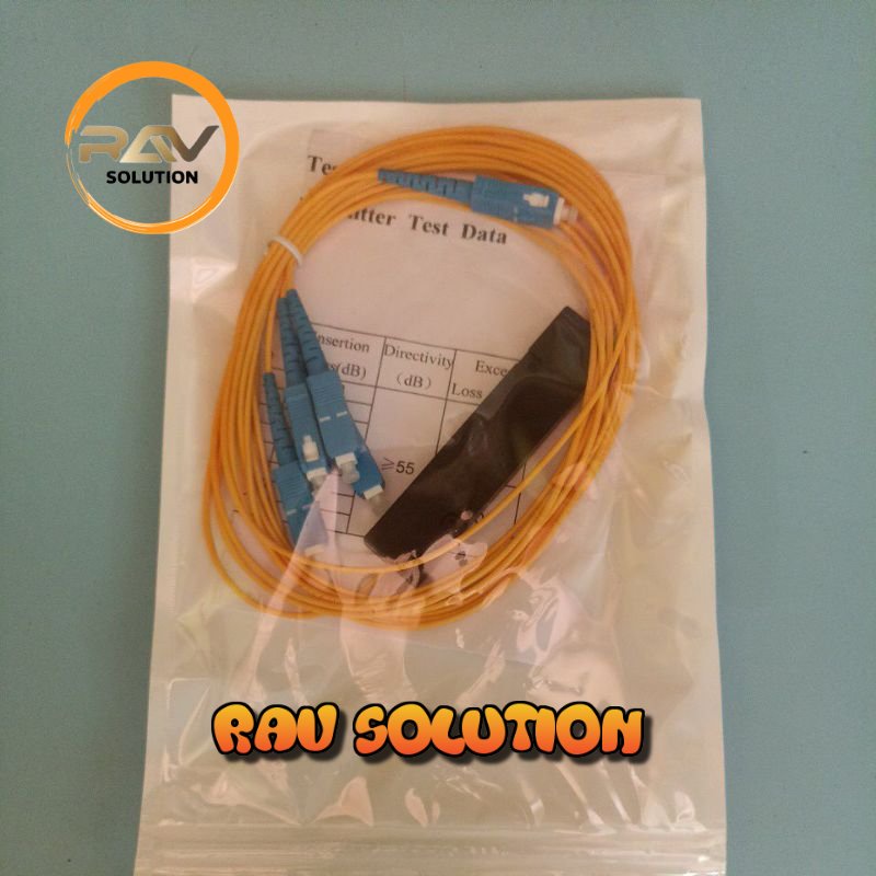 splitter 1-4 sc upc modular mini - RAV SOLUTION FIBER OPTIC