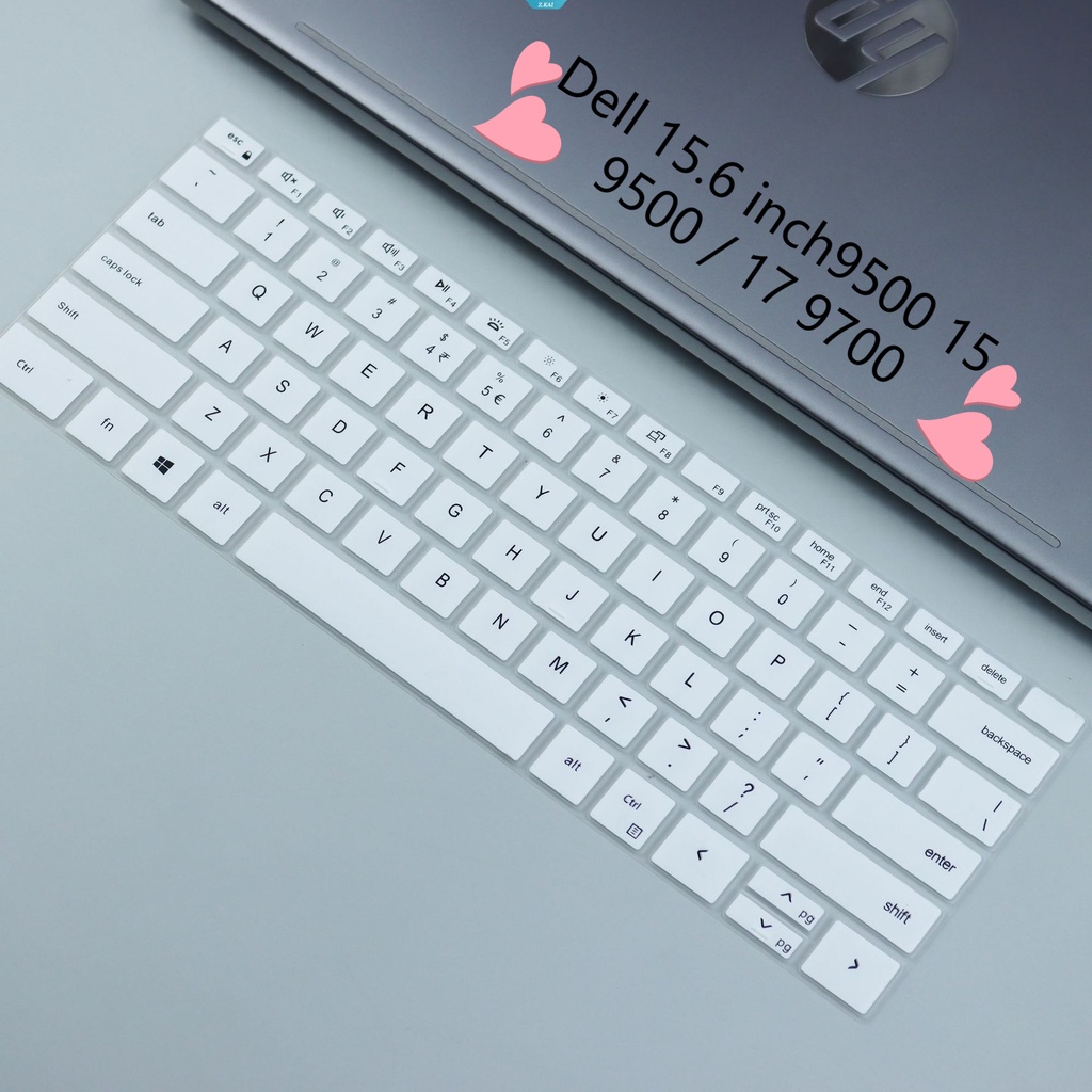 Lengan Keyboard Laptop Dapat Dicuci Dapat Dilepas Untuk 2020 Dell XPS15 9500 2-in-1 15.6 Inch XPS 15 9500/XPS 17 9700 Silikon Keyboard Protection Kulit Film Tahan Debu [ZK]