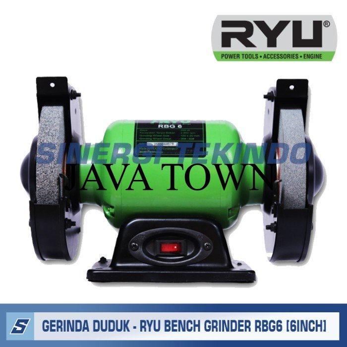 Sale Mesin Gerinda Duduk 6" 250WAT - RYU RBG6 Bench Grinder RBG 6 [6Inch] RFC157