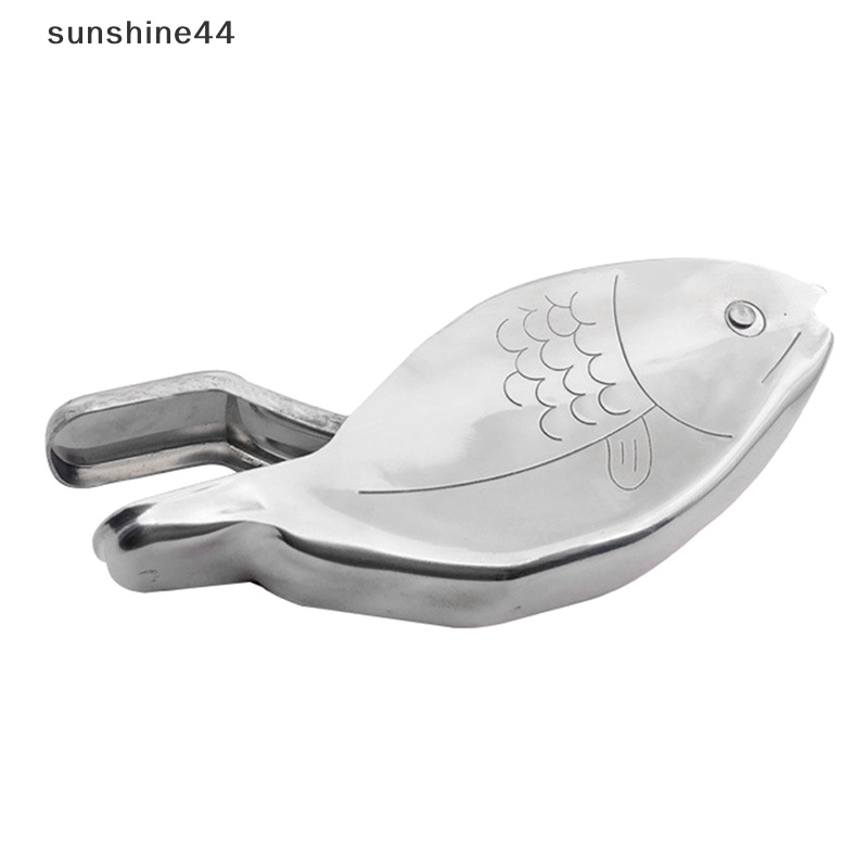 Sunshine Perasan Lemon Stainless Steel Bentuk Ikan Lemon Juicer Alat Peras Jeruk Nipis Manual ID