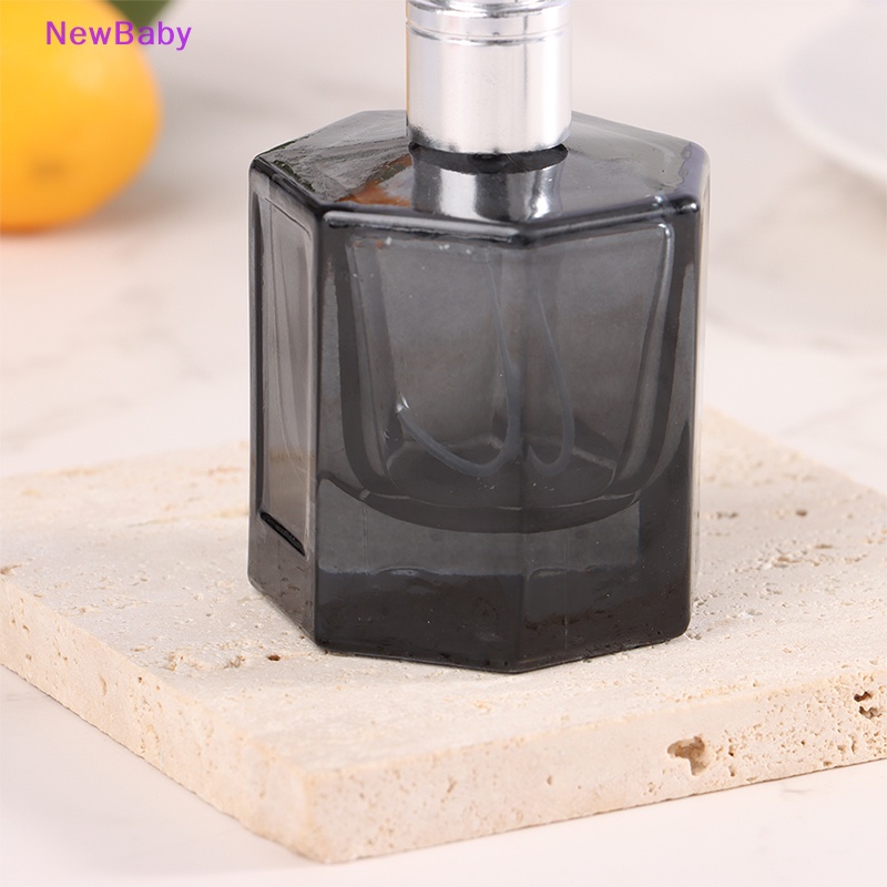 Newbaby 30ml Botol Kosong Kaca Persegi Dispenser Isi Ulang ID