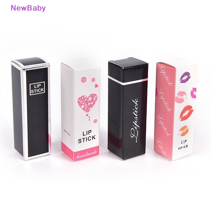 Newbaby 10Pcs Tabung Lip Balm Kosong Kemasan Karton Box Lip Tube DIY Paper Case Box ID