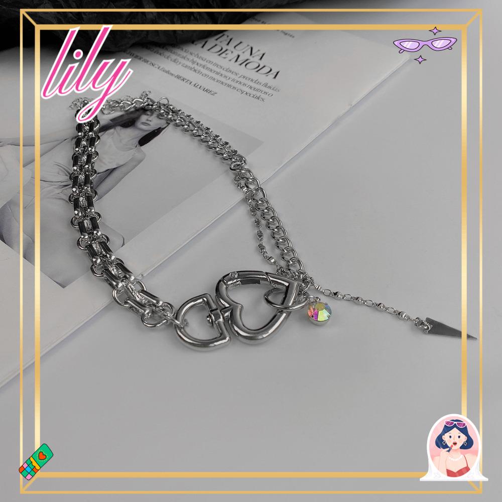 Lily Choker Kalung Pernikahan Wanita Bentuk Hati Rantai Necklace