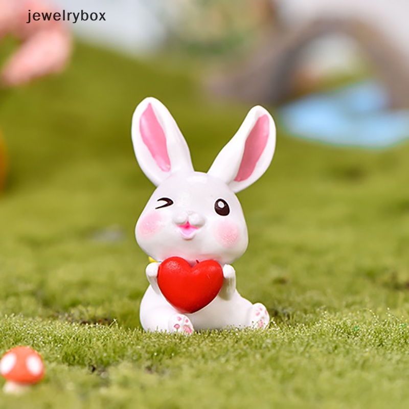 [jewelrybox] Patung Kelinci Mini Peri Hiasan Taman Dekorasi Pot Craft Aksesoris Rumah Boneka Butik