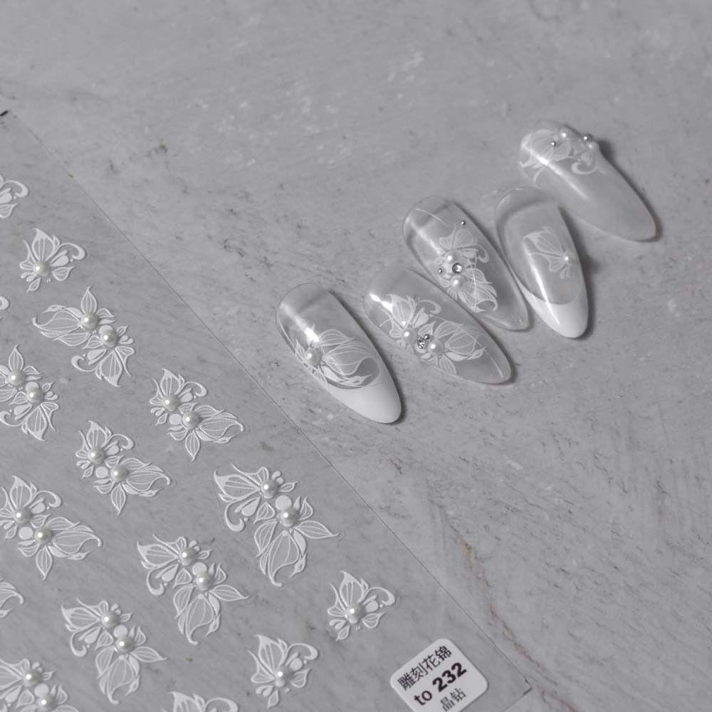 Mxbeauty Berlian Imitasi Stiker Kuku Fashion Perekat Diri Kupu-Kupu Bohemia Bintang Bunga Dekorasi Kuku