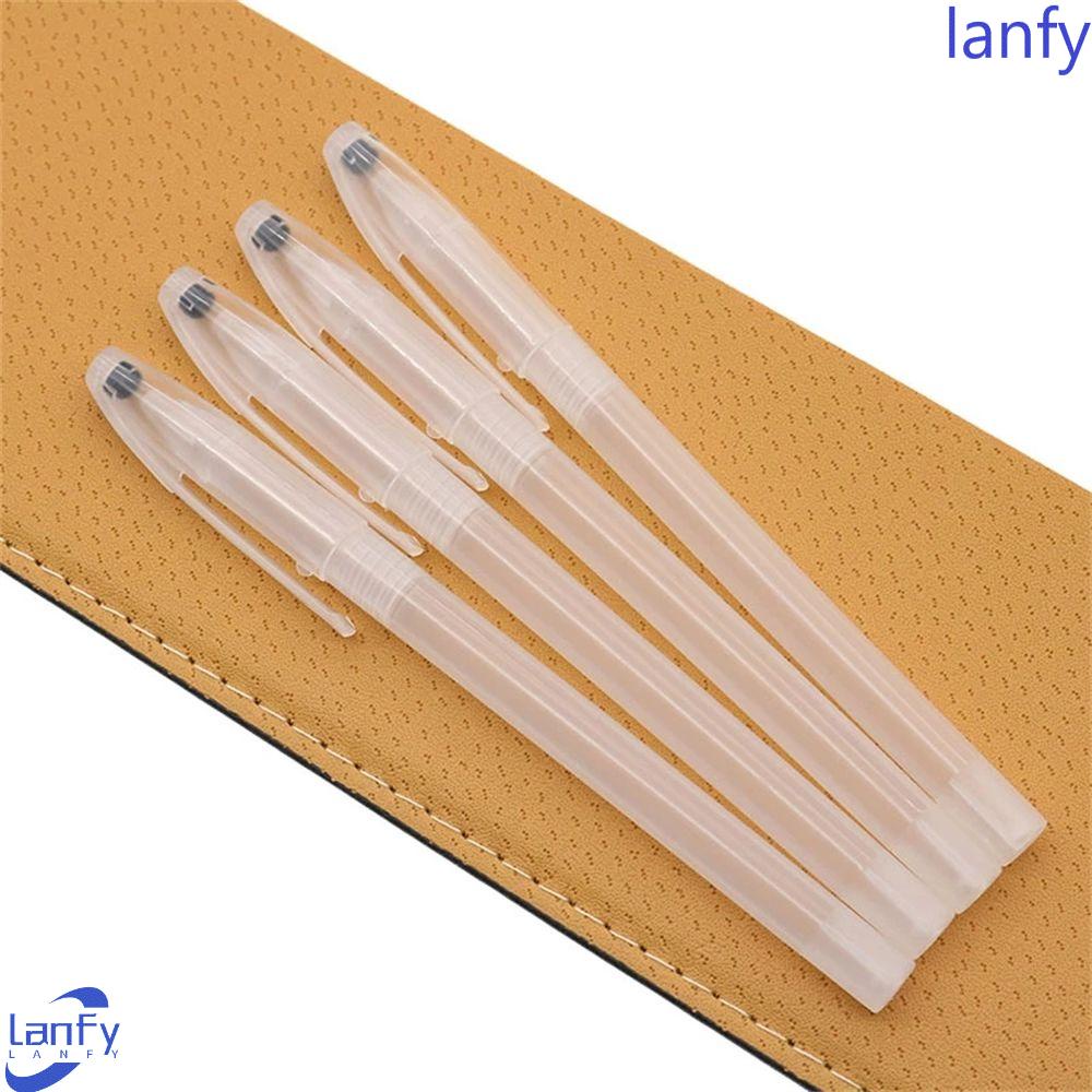 Lanfy Gel Pen Shell Transparan Simple Styple Siswa Kantor Gagang Minimal Alat Tulis Pulpen Cover