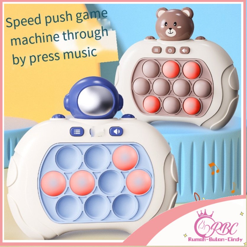 【COD】Musik Pop it Up Fidget Toys Light Whack A Mole Press Bubble Game Challenge Mainan Edukasi Mainan Pereda Stres Fidget Sensory Toy Mesin Permainan Pop Puzzle