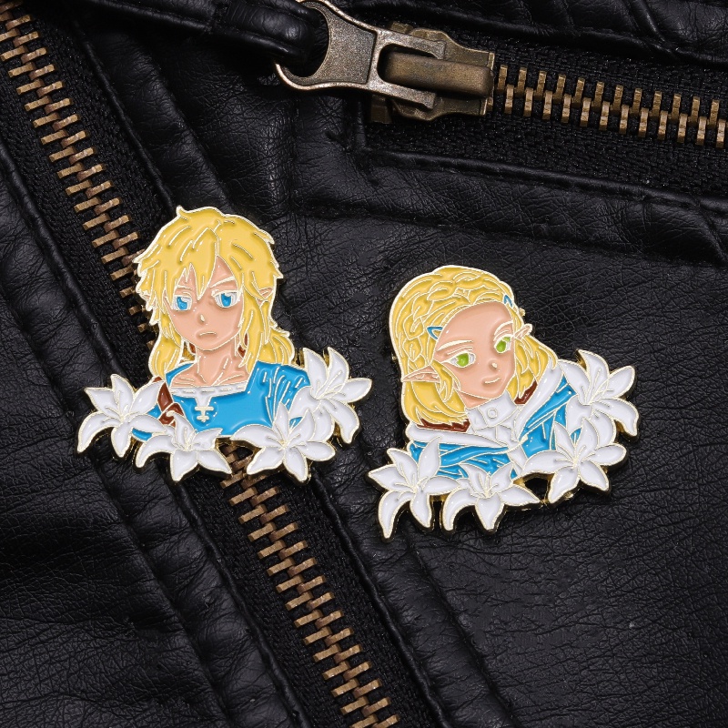 The Legend of Zelda Enamel Pin Permainan Anime Lapel Pin Bros Untuk Koleksi Ransel Manga Lencana Perhiasan Aksesoris