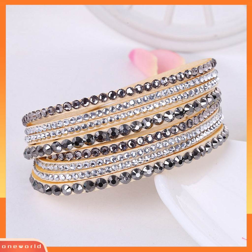 [EONE] Wanita Gelang Multi-layer Berlian Imitasi Perhiasan Indah Bohemian Gelang Untuk Pantai