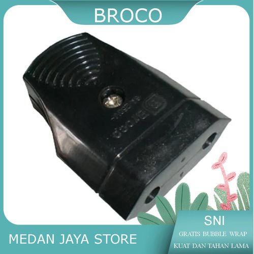 BROCO Kontra Steker Gepeng / Colokan Listrik Cewek Gepeng Broco 334