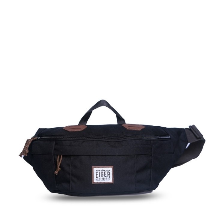 TAS SELEMPANG TAS PINGGANG EIGER1989 ORIGINAL ROADTRIP SHOULDER WAIST BAG 5L - Brown - Black