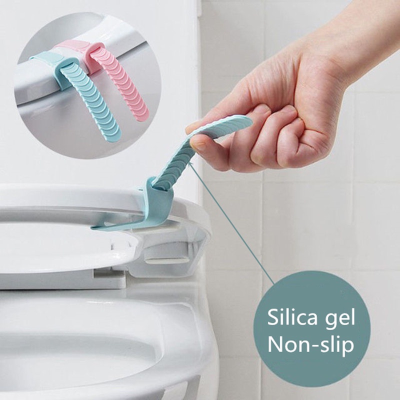 Pengangkat Tutup Toilet TRP Silikon Kamar Mandi/Adjustable Tahan Aus Menghindari Menyentuh Toilet Lid Handle Holder